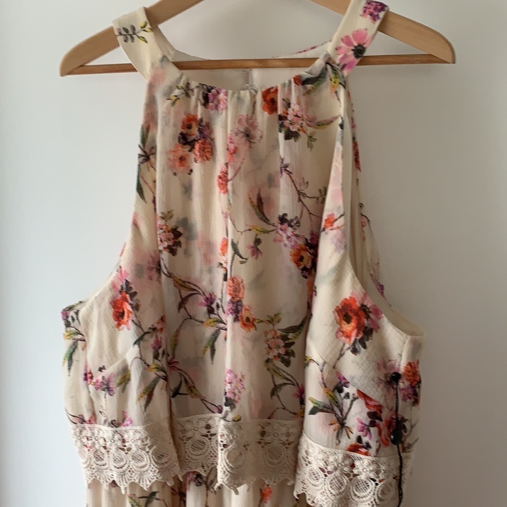Adrianna Papell Bonita Floral Maxi Dress 22W - Picture 4 of 13